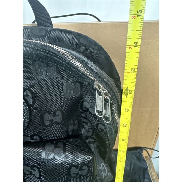 GUCCI Off The Grid GG Nylon Backpack Bag Black 644992 - Picture 13 of 14